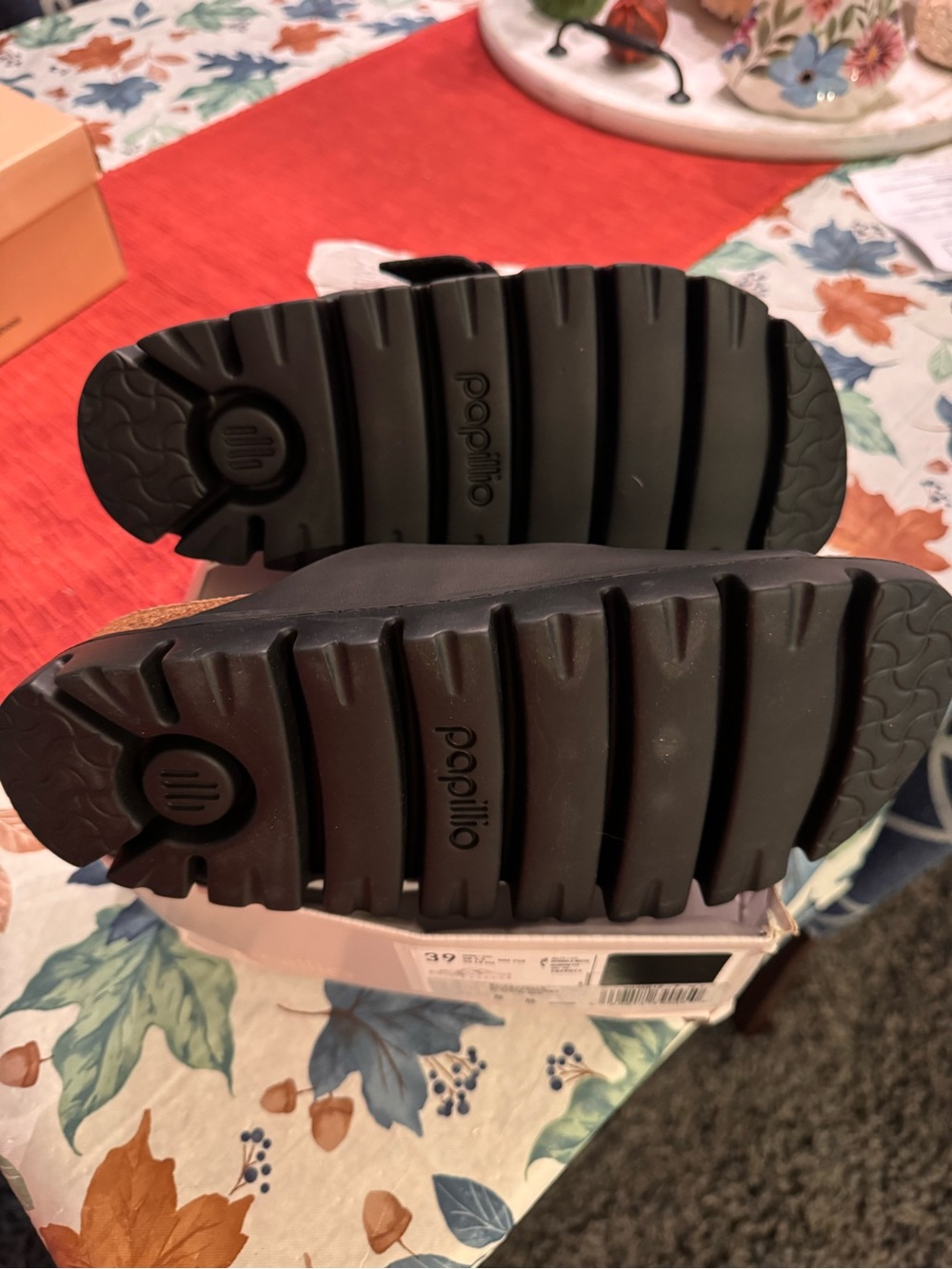 Women’s Birkenstock Papilio Arizona Black Double-Buckle Slide Sandals - Picture 3 of 7